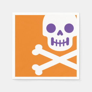 Ontwerper Halloween, Skull & Botten Servet
