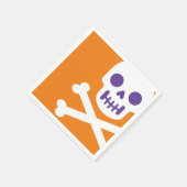 Ontwerper Halloween, Skull & Botten Servet (Hoek)