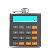 Ontwerper Heupkolf - Deze calculator werkt nooit! Heupfles (Voorkant)