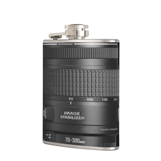 Ontwerper Hip Flask 7 Oz Nutcase - Camera Heupfles (Links)