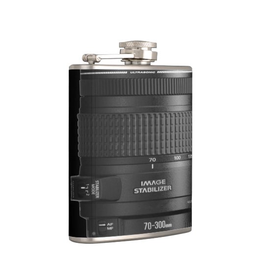 Ontwerper Hip Flask 7 Oz Nutcase - Camera Heupfles (Rechts)