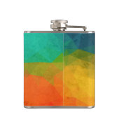 Ontwerper Hip Flask 7 Oz Nutcase - Multicolors Heupfles (Achterkant)