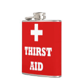 Ontwerper Hip Flask 7 Oz - Nutcase - Thirst Aid Heupfles (Links)