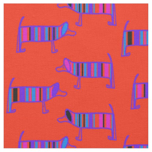 Ontwerper Hond Stoffen - Whimsische Stijlen - Nieu (Close Up)