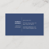 ONTWERPER IKAT PATROON IN BLAUW II VISITEKAARTJE (Achterkant)