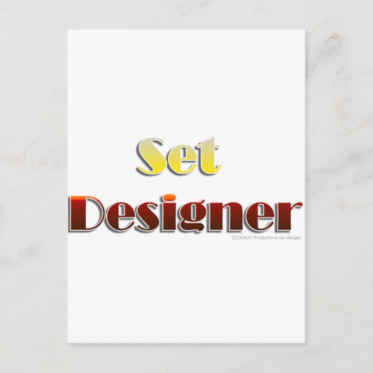 Ontwerper instellen (alleen tekst) briefkaart (Voorkant)