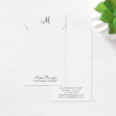 Ontwerper juwelen Ketting Script Display Card Visitekaartje (Bureau)