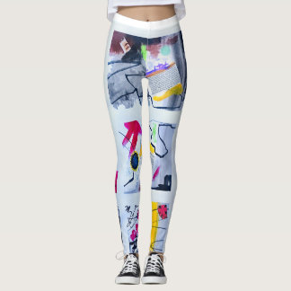 Ontwerper Kunst stijl retro abstracte vintage legg Leggings