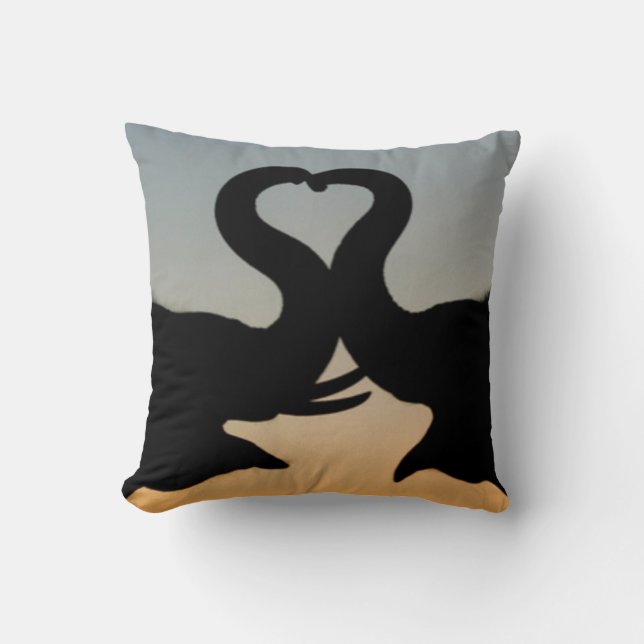 Ontwerper Kussens - Elephant Afbeelding - Liefde - (Voorkant)