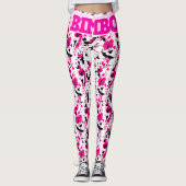 Ontwerper Luxury Pink Bimbo Sissy-Leggings Leggings (Voorkant)