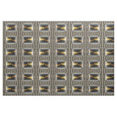 Ontwerper maakt stof per yard luxe goud zwart (Fat Quarter)