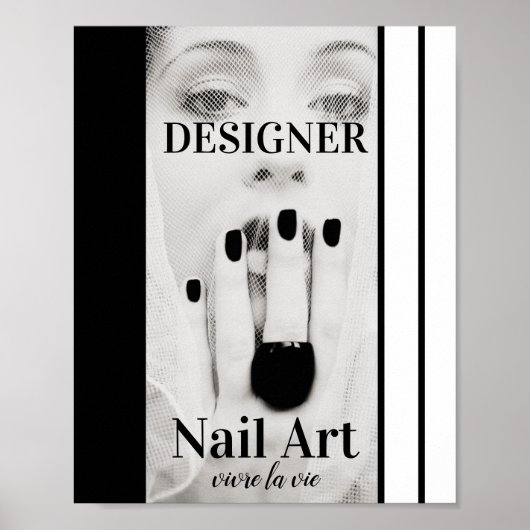Ontwerper Mode Nagelkunst Poster (Voorkant)
