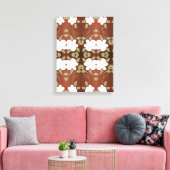 Ontwerper Muurkunst met Honey Browns Canvas Afdruk (Insitu (Woonkamer))