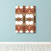 Ontwerper Muurkunst met Honey Browns Canvas Afdruk (Insitu (Houten vloer))