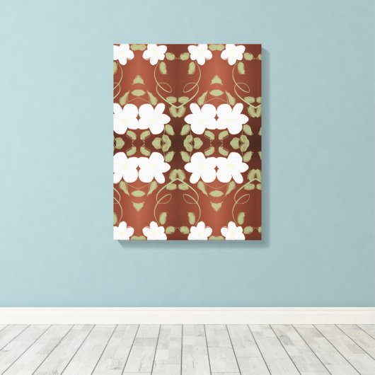 Ontwerper Muurkunst met Honey Browns Canvas Afdruk (Insitu (Houten vloer))