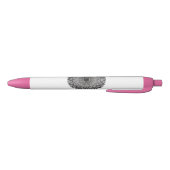 ontwerper pen met monochroom mandala kunst (Bodem)