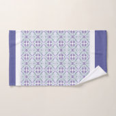 Ontwerper Periwinkle Floral Decoratief Bad Handdoek (Handdoek)