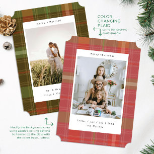 Ontwerper Plaid Fotokleur Veranderen van Kerstmis  Feestdagenkaart