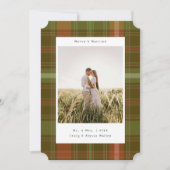 Ontwerper Plaid Kleur veranderende Foto Christmas  Feestdagenkaart (Voorkant)