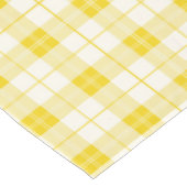 Ontwerper plaid patroon citroen geel en wit tafelkleed (Gekanteld)