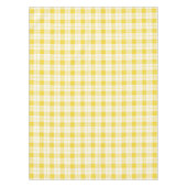 Ontwerper plaid patroon citroen geel en wit tafelkleed (Voorkant)