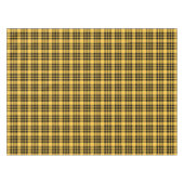 Ontwerper plaid / tartan patroon geel en zwart tafelkleed (Voorkant (Horizontaal))