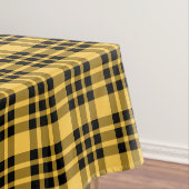 Ontwerper plaid / tartan patroon geel en zwart tafelkleed (Voorbeeld)
