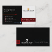 Ontwerper professioneel visitekaartje (Voorkant / Achterkant)