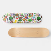 Ontwerper Retro Gamer Pixel Skateboard Decs NES LI (Horizontaal)