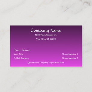 Ontwerper Roze Paarse Fade Visitekaartjes