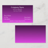 Ontwerper Roze Paarse Fade Visitekaartjes (Voorkant / Achterkant)