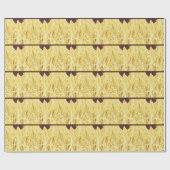 Ontwerper Rustieke Vintage Tarweveld Inpakpapier (Vlak)
