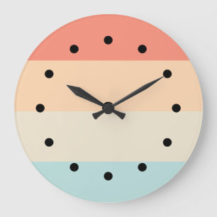 Ontwerper Stripes Pattern Kitchen Wall Declokken Grote Klok