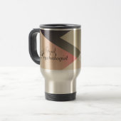Ontwerper van de leerschool psycholoog Travel Mug Reisbeker (Voorkant links)