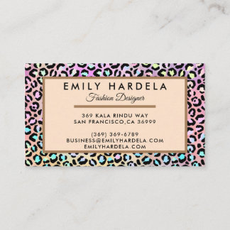 Ontwerper van de Mode van Leopard Visitekaartje