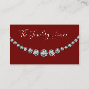 Ontwerper van kostuum sieraden visitekaartje