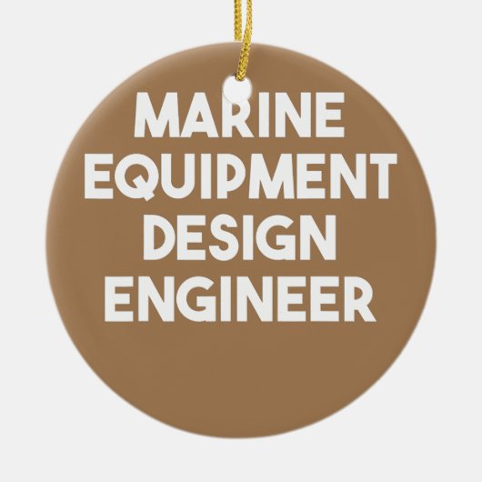 Ontwerper van scheepsapparatuur keramisch ornament (Voorkant)