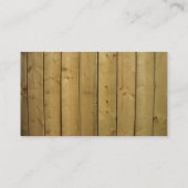 Ontwerper van Visitekaartjes met houten wanden (Achterkant)