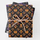 Ontwerper Variety Halloween! Vuitton & Gucci Inpakpapier Vel (In situ)