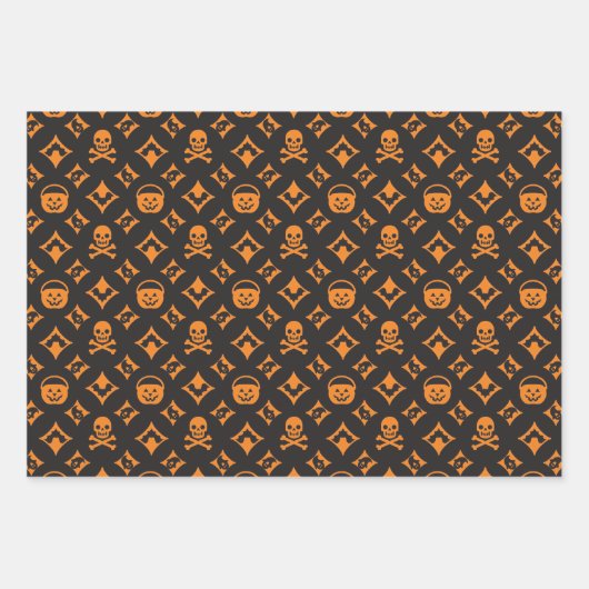 Ontwerper Variety Halloween! Vuitton & Gucci Inpakpapier Vel (Voorkant)