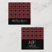 Ontwerper vastgeplakt gebeurtenissen in onroerend  vierkante visitekaartje (Voorkant / Achterkant)