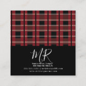 Ontwerper vastgeplakt gebeurtenissen in onroerend  vierkante visitekaartje (Achterkant)