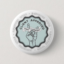 Ontwerper wint #1 ronde button 5,7 cm