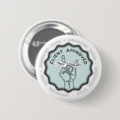 Ontwerper wint #1 ronde button 5,7 cm (Voorkant /achterkant)