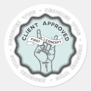 Ontwerper wint #1 ronde sticker