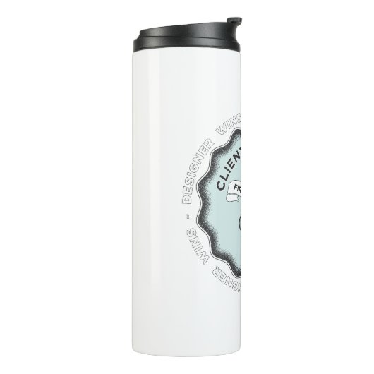 Ontwerper wint #1 thermosbeker (Gedraaid links)