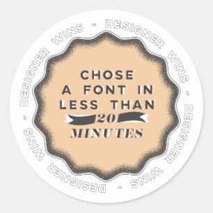 Ontwerper wint #2 ronde sticker
