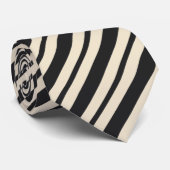 Ontwerper zwart Stropdas met zwarte kleurstofpatro (Opgerold)