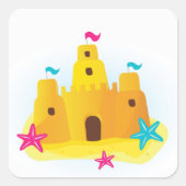 Ontwerpers en kasteeluitgave vierkante sticker (Voorkant)