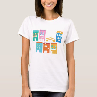 Ontwerpers t-shirt met italiaanse tehuizen